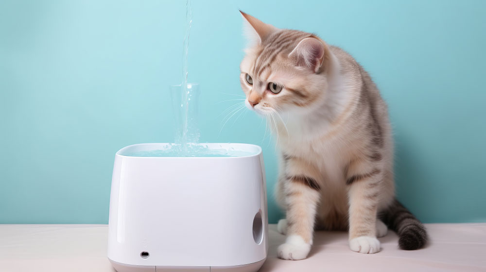 How does an automatic pet water dispenser work?